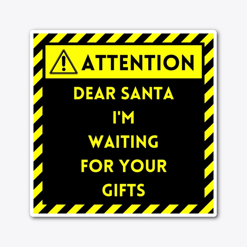 Gift Waiting Christmas Sticker