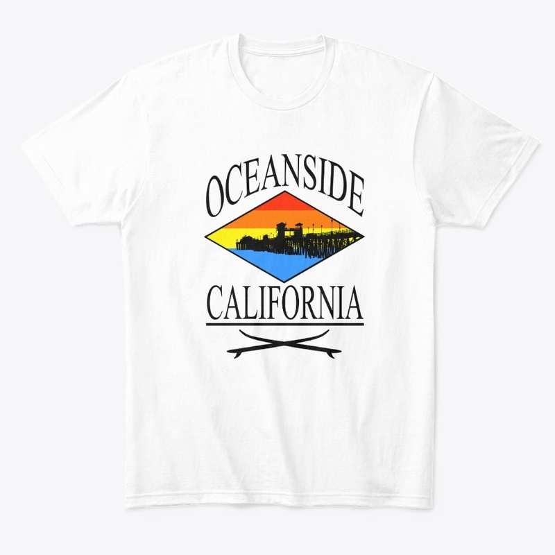 Oceanside California (Black Font)
