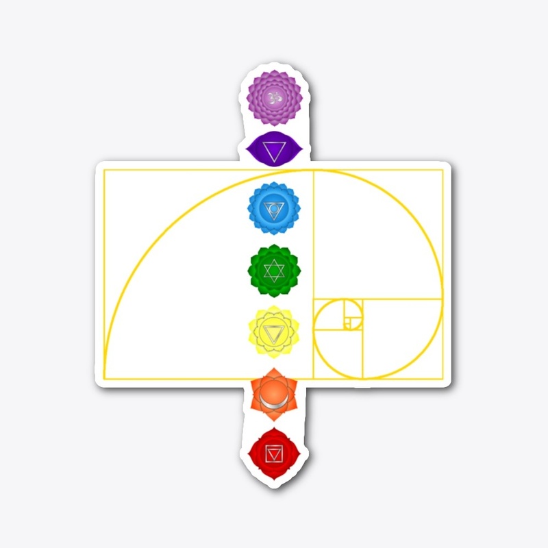 Fibonacci Golden Spiral 7 Chakras