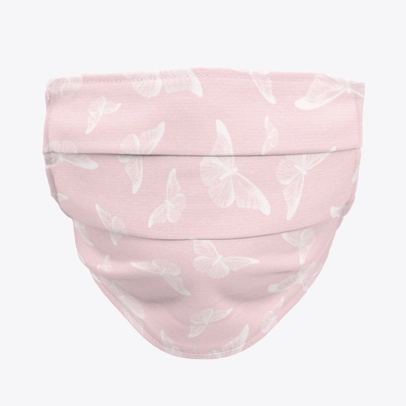Pink butterfly mask