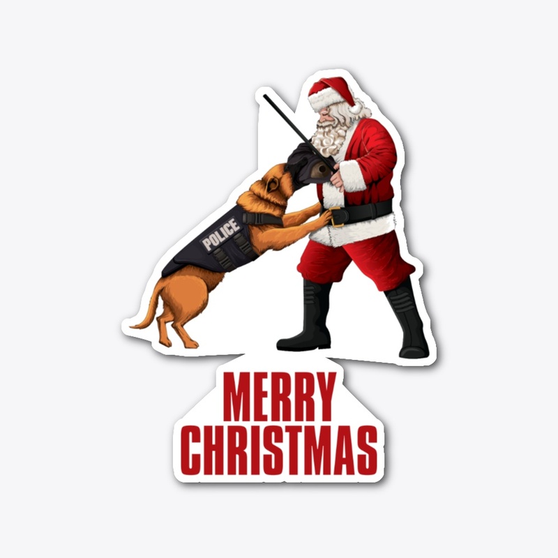 Police Dog & Santa