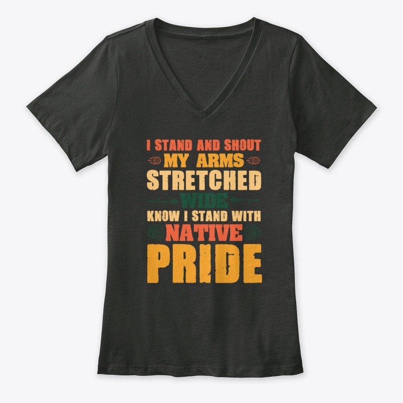 i stand and shout my arms stretched