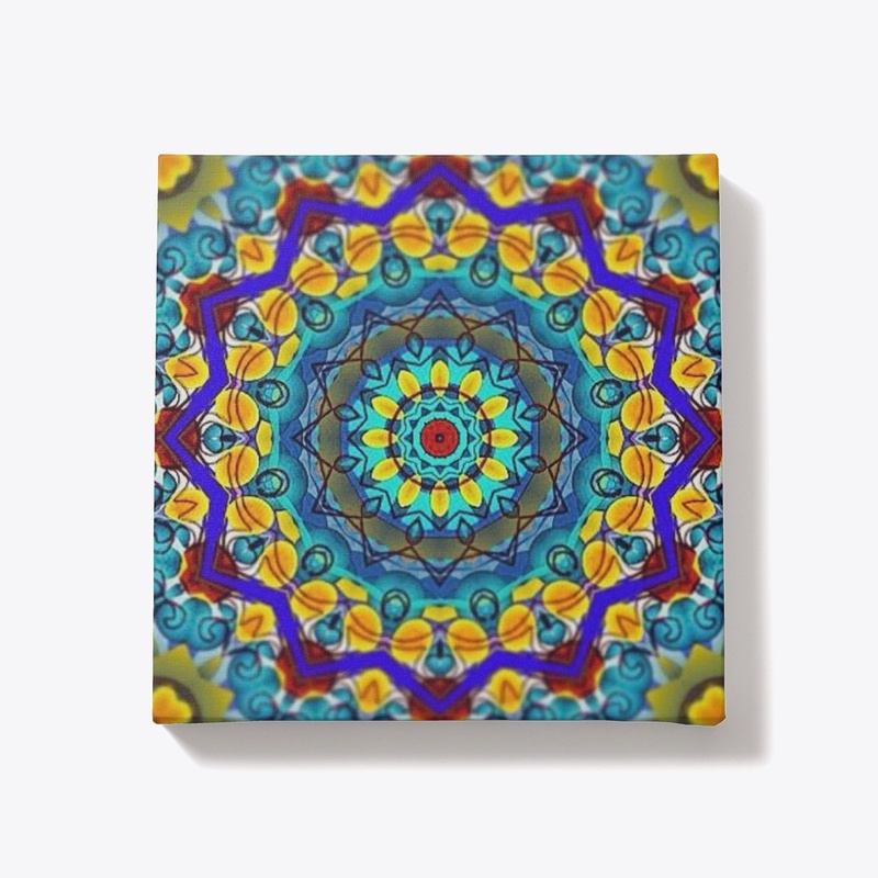 Blue Green Blur Kaleidoscope