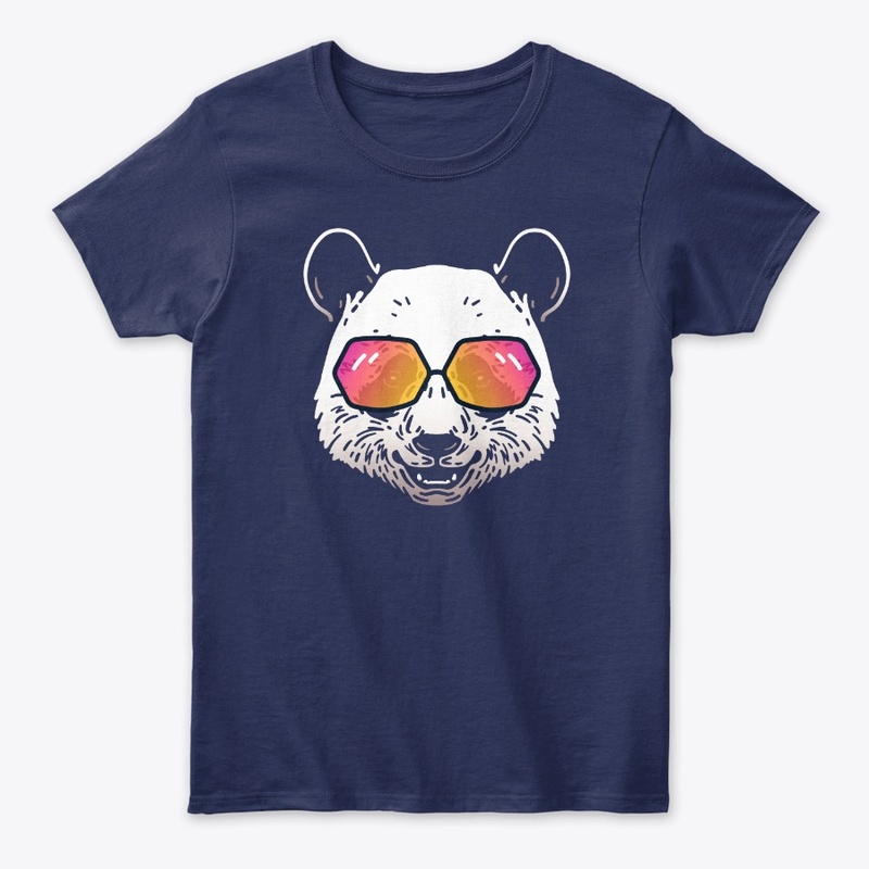 Cute Panda in Sunglasses (Colored+sg02)