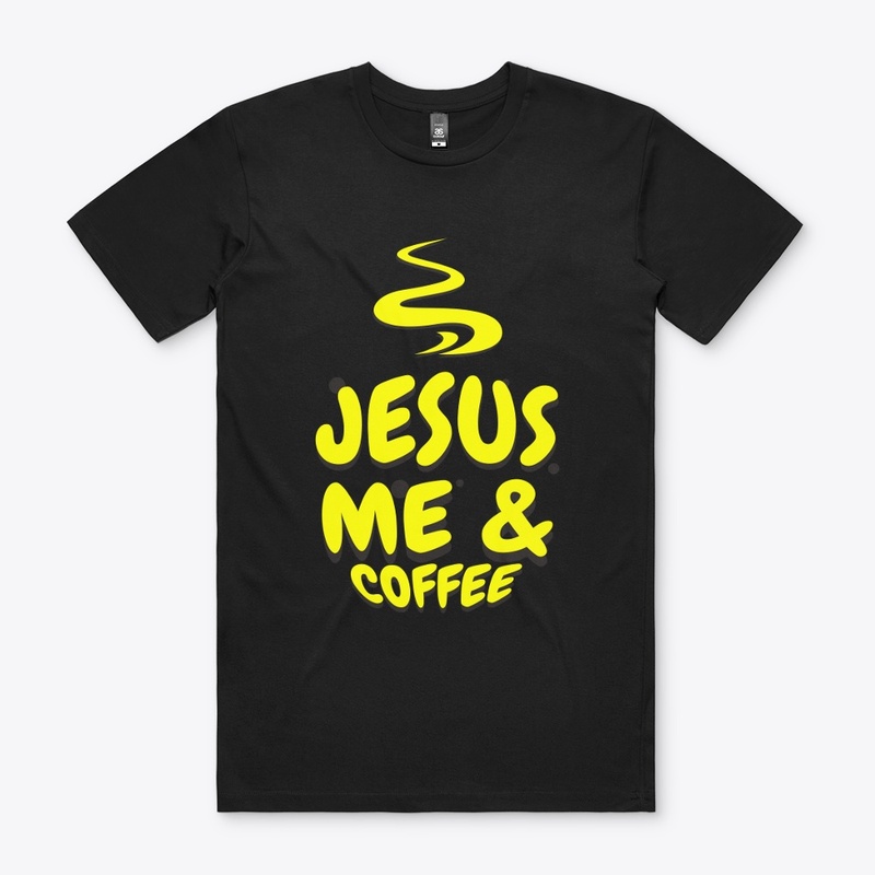 Jesus Me And Coffee Christian Tee 