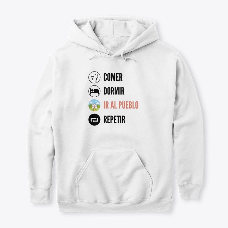 Comer, Dormir, Ir al pueblo, Repetir