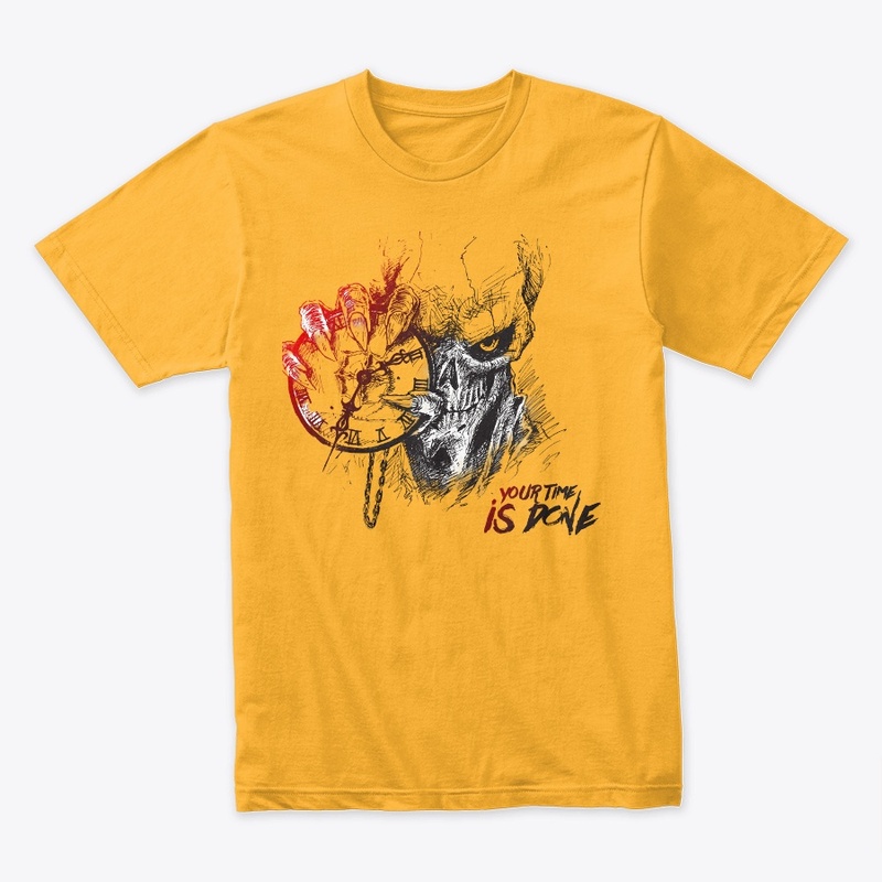 Skull with clock showing your time