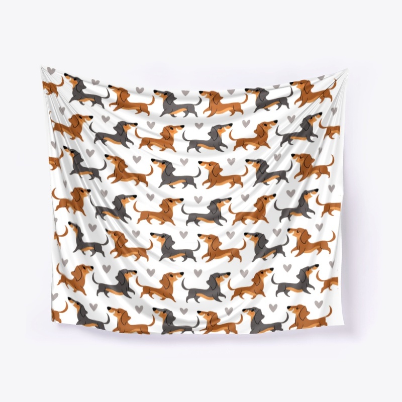 Happy Dachshund Face Mask