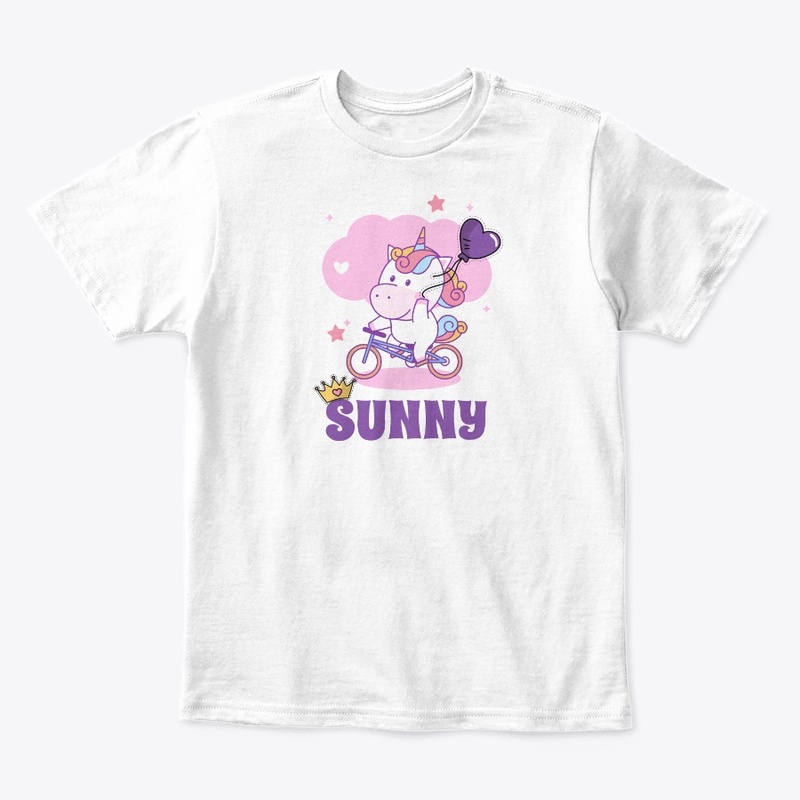 Unicorn Princess Sunny on a Bike