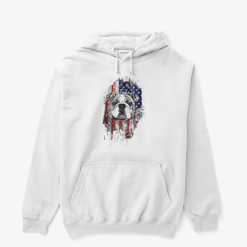 English Bulldog - Bully - Patriotic - US