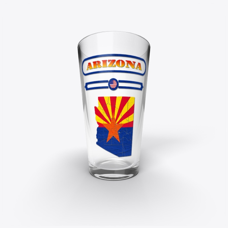 ARIZONA MAP, ARIZONA, USA. SAMER BRASIL