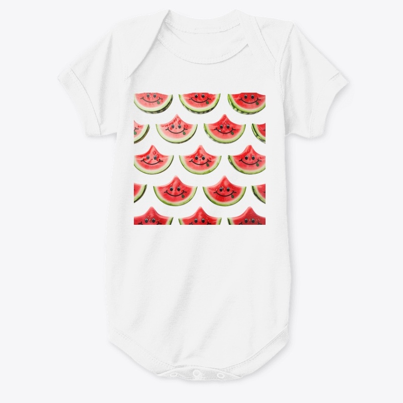 Smiling watermelon slices for the summer