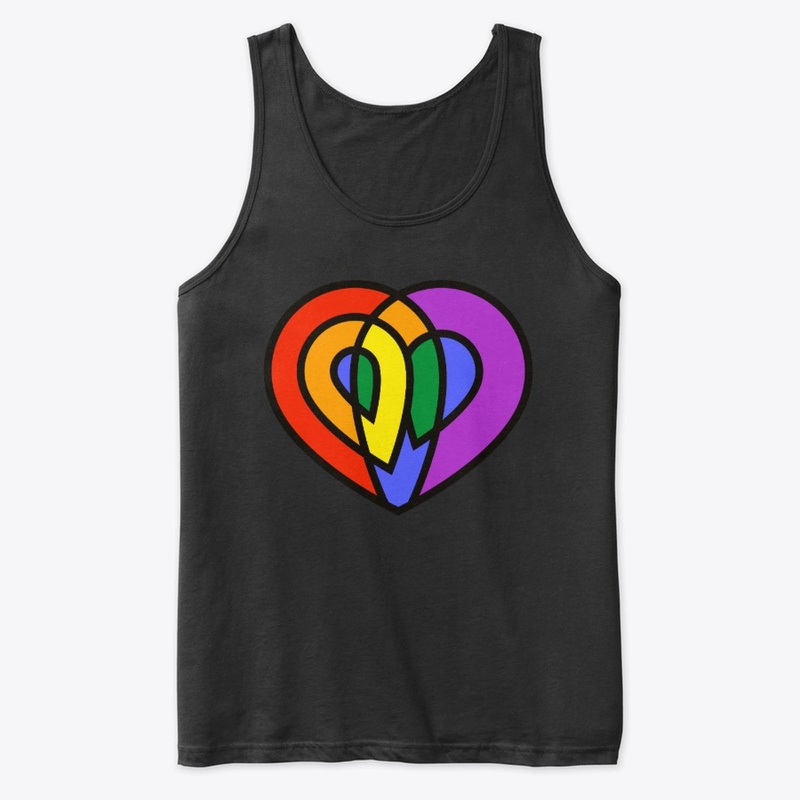 LGBT Love Pride Rainbow Heart