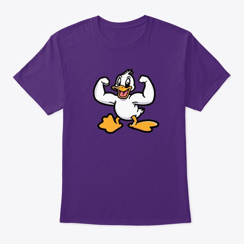 Ducky flexing muscles