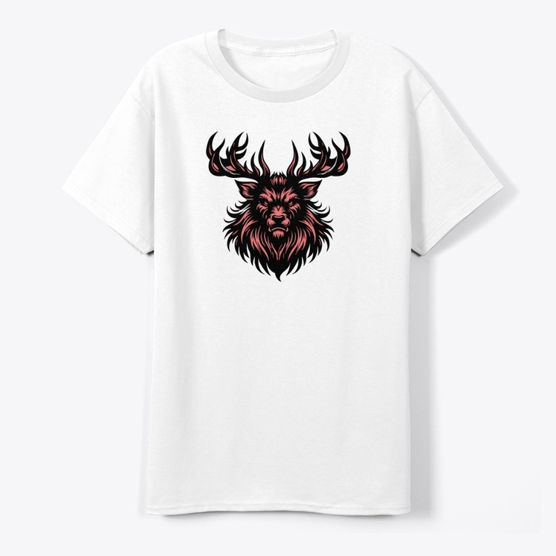 Fierce Angry Deer Illustration