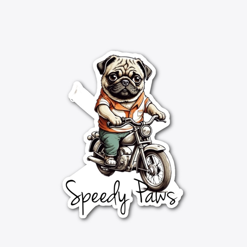 Paws on Wheels: Doggy Bullet Bike Tee