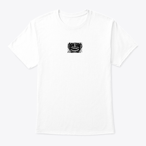 Schizo Trollface Tee/Tank White Camiseta Front
