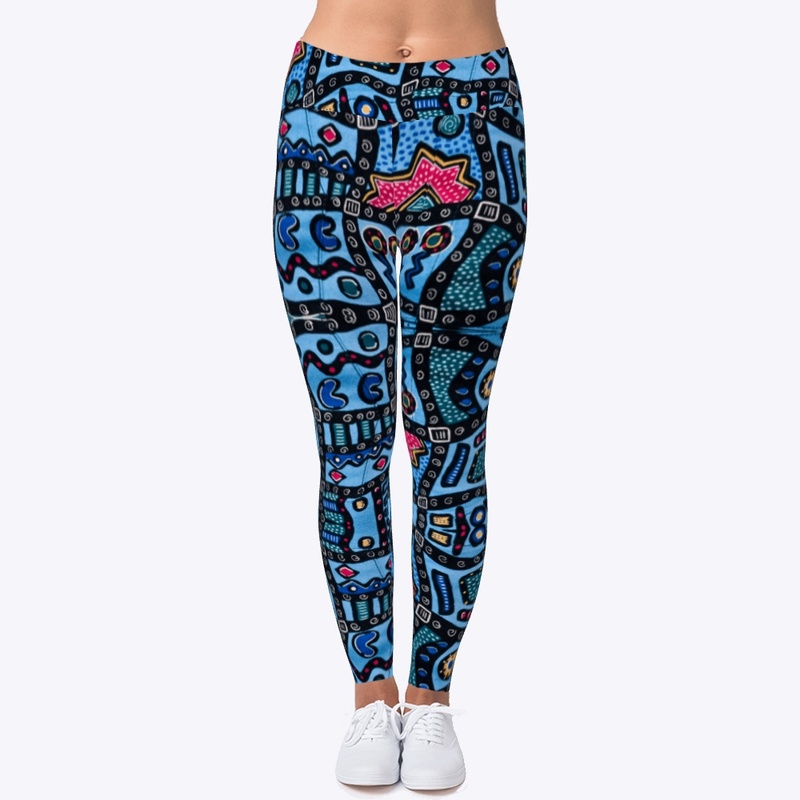 Batik Blue Harmony legging