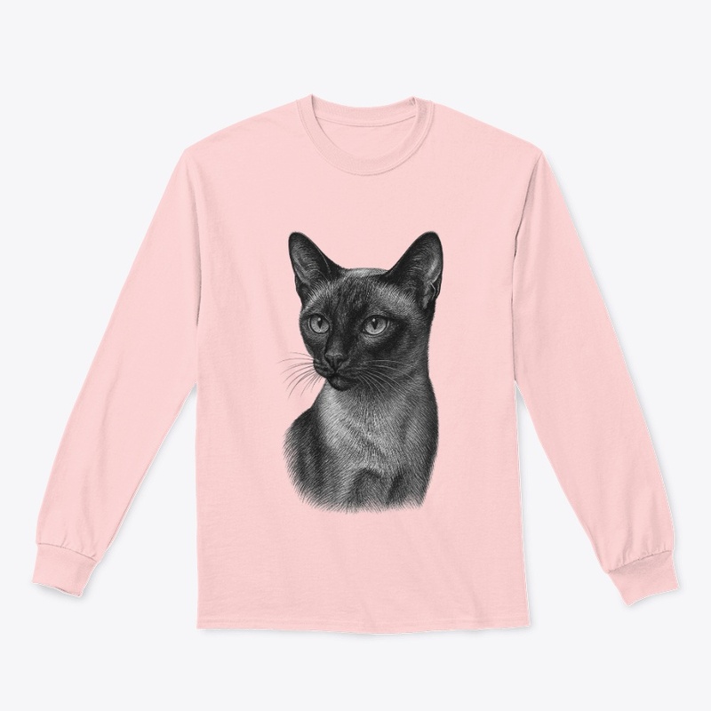 Chic Siamese Cat for Cat-Loving Girls
