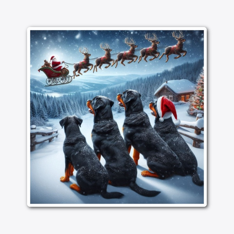 Rottweiler's Christmas Eve