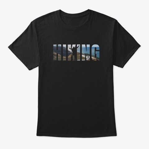 Hiking Zj5k1 Black T-Shirt Front
