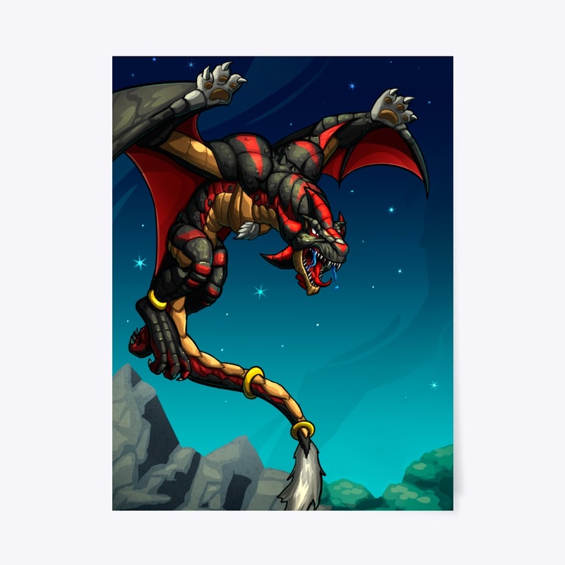 The Soaring Shadow Wyvern POSTER