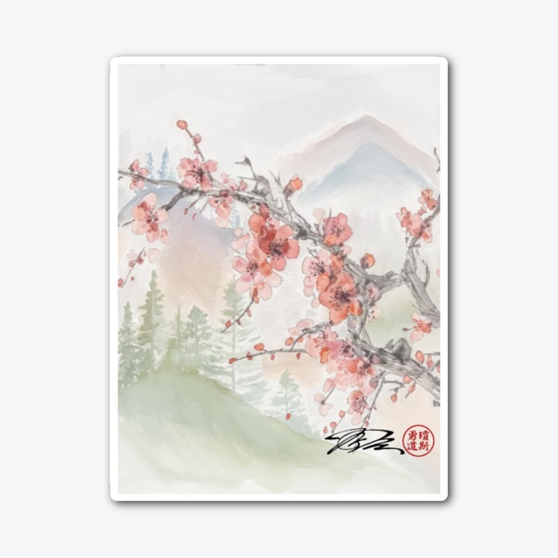 Mount Fuji cherry blossoms