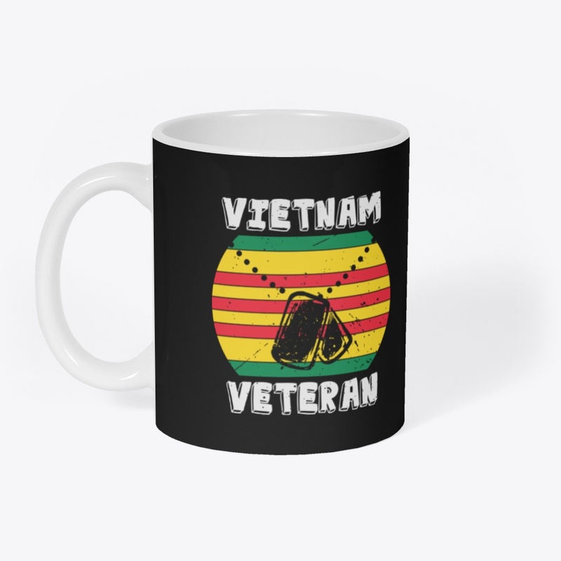 Vietnam Veteran Dog Tags Monogram Style
