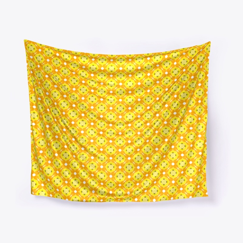 Yellow and Orange Citrus Burst Abstract