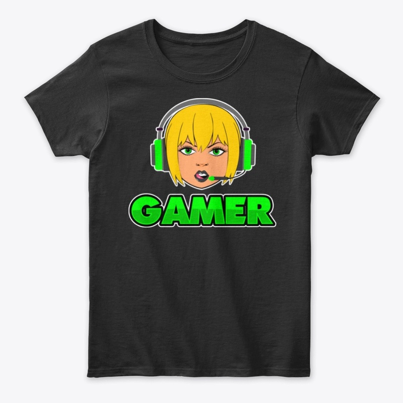 Blonde Gamer Girl