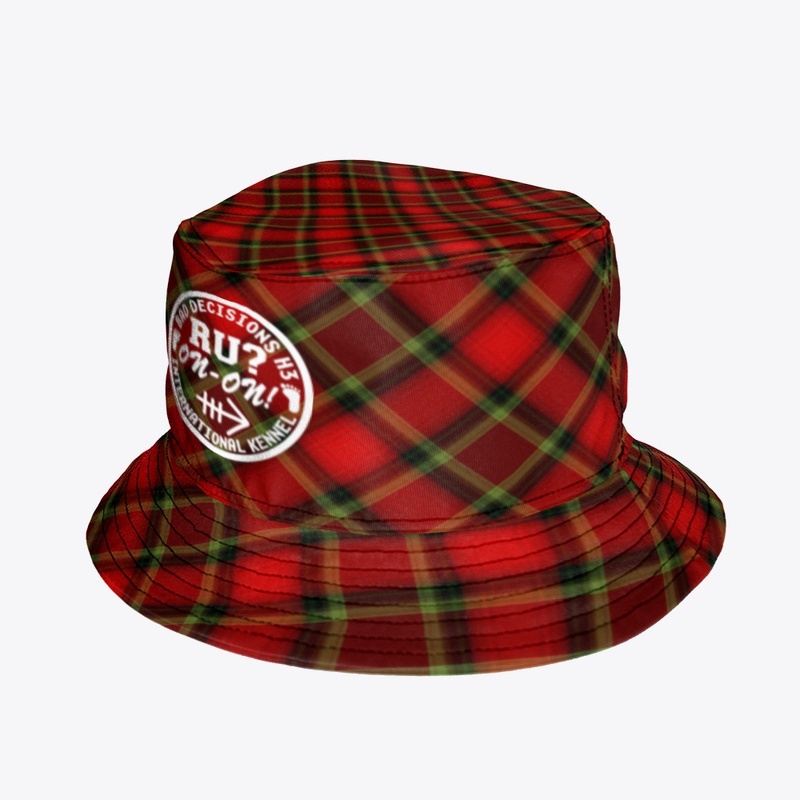 Red Plaid Bucket Hat #2