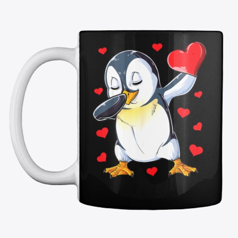 Dabbing Penguin Valentines Day