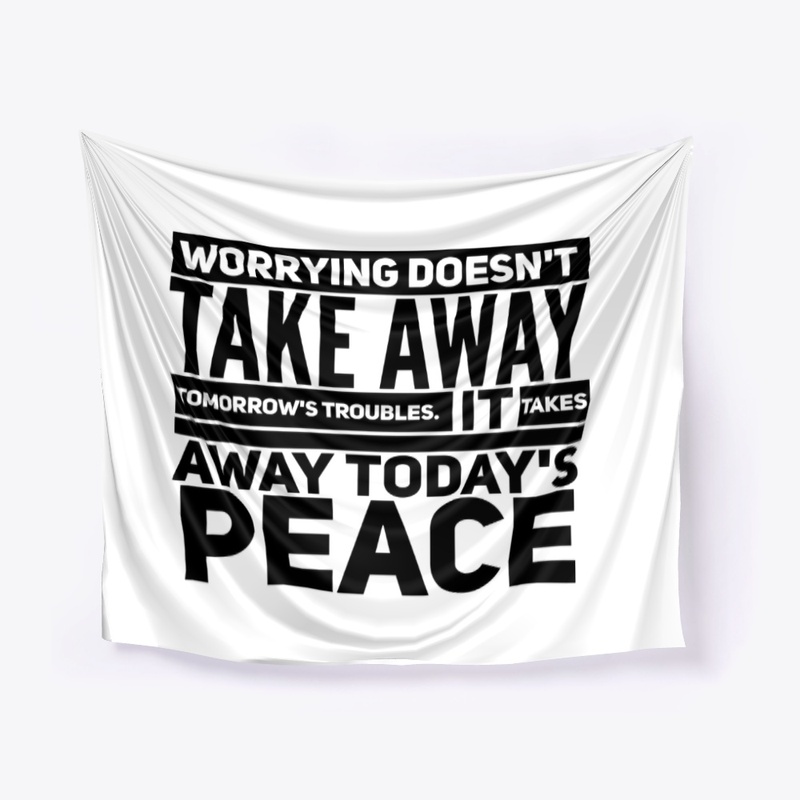 Worrying troubles peace black