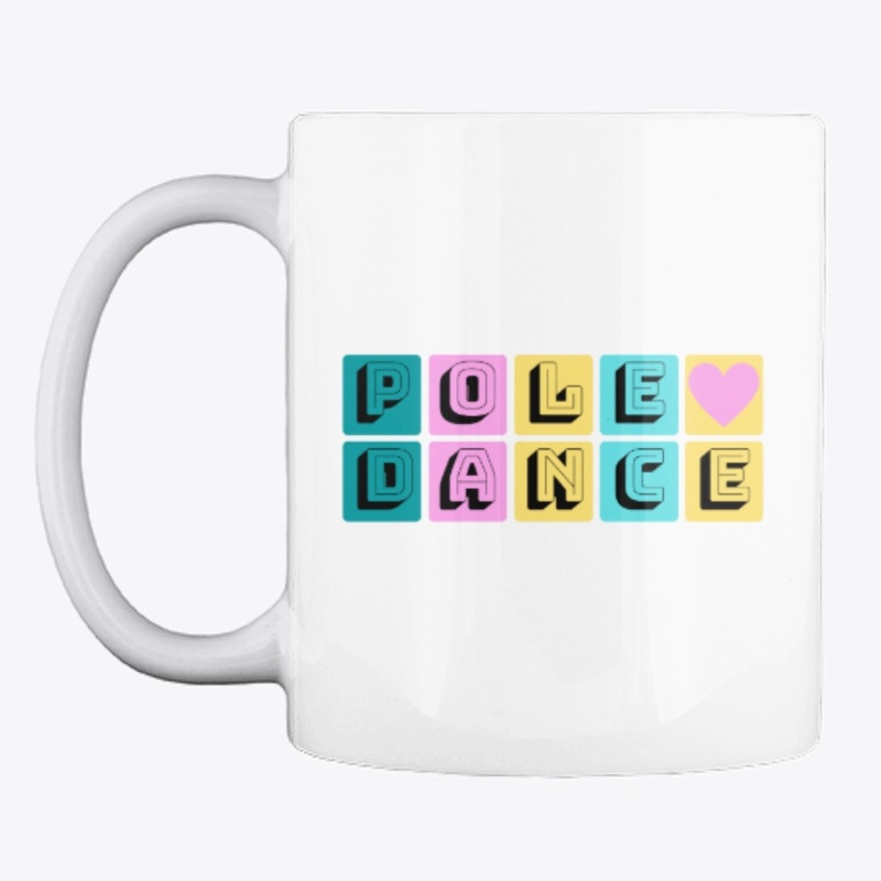 Pole Dance Retro Colors  Text Design