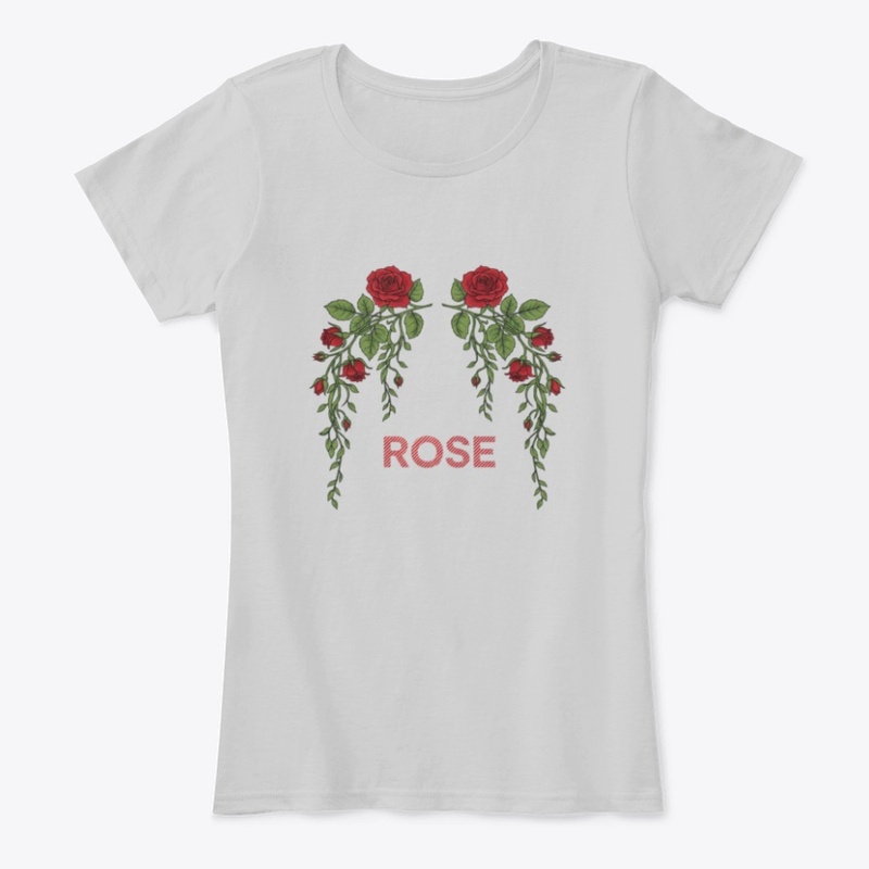Elegant Rose Wreath Tee