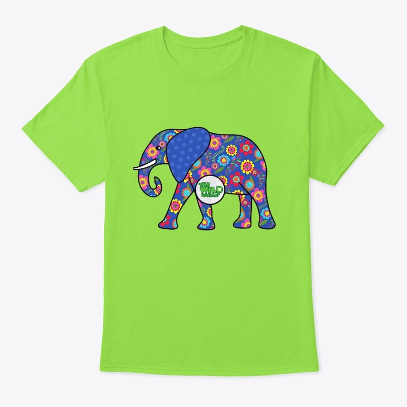 Floral Elephant Design T-shirts