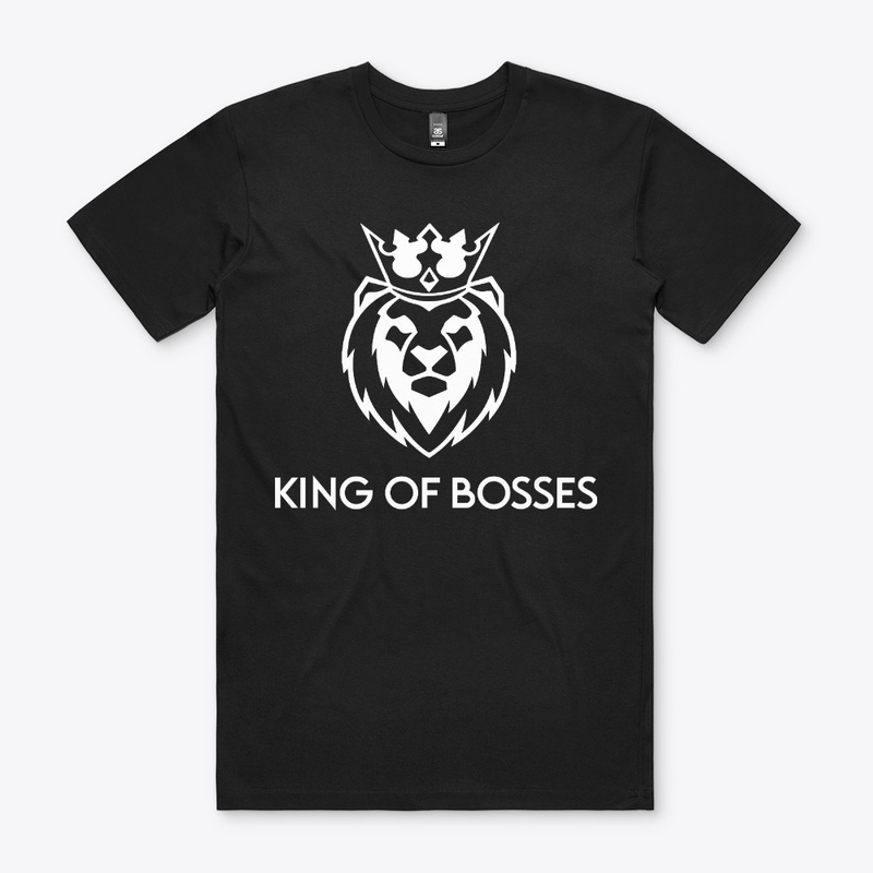 King of Bosses KR7 White Lion Head Print