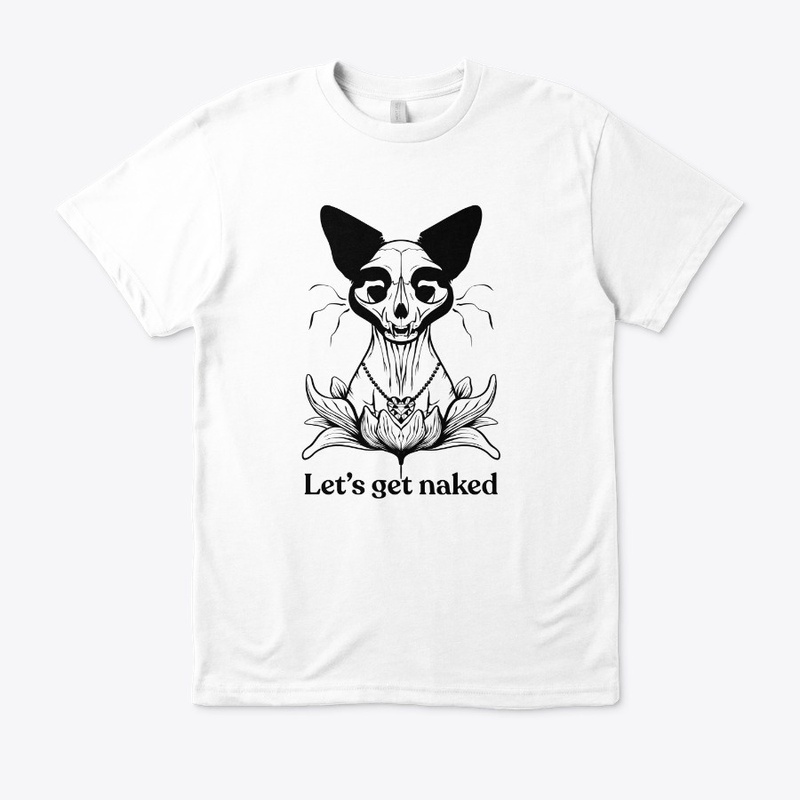 Let's Get Naked - Split Sphynx Cat Skull
