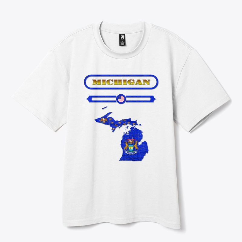 MICHIGAN MAP, MICHIGAN. SAMER BRASIL