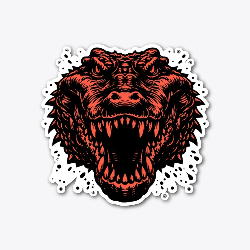 Fierce Alligator Head Apparel