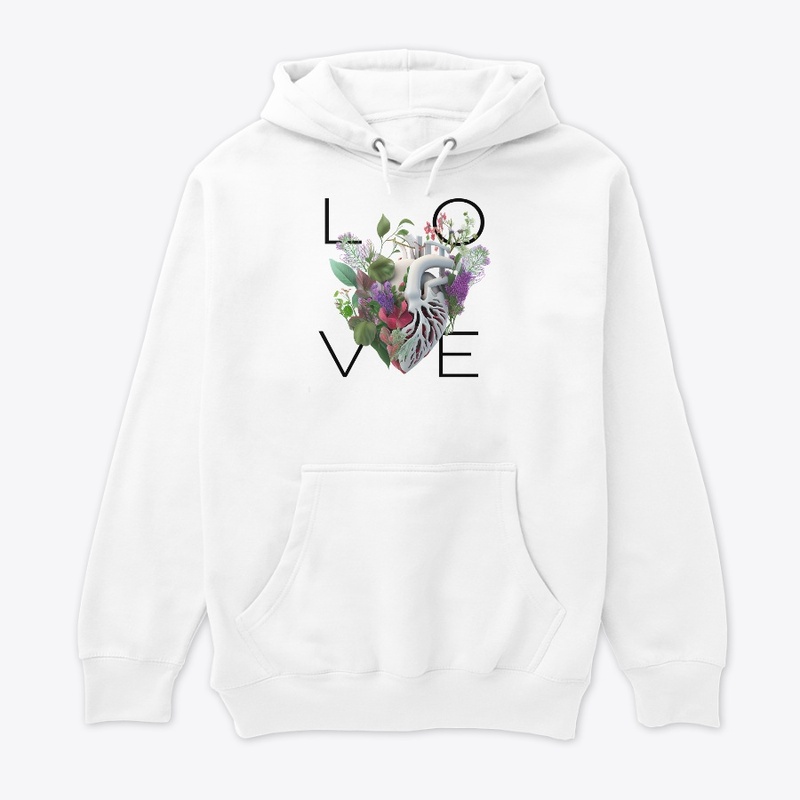 LOVE Blossom Floral Heart