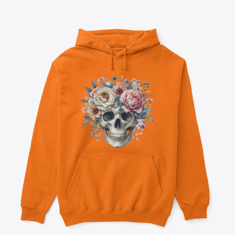 Peonies Skull