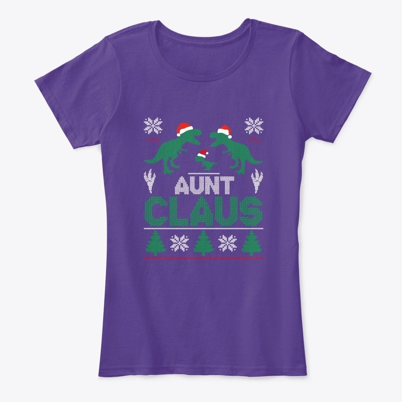 Womens Aunt Claus Matching Famiy Group C