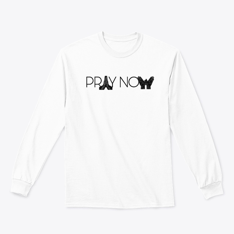 Pray Now Black Logo Tee