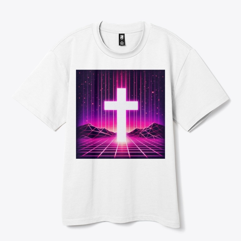 Jesus Saves - Vaporwave Cross Tee