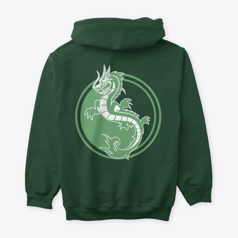 Yin and Yang Green Dragon
