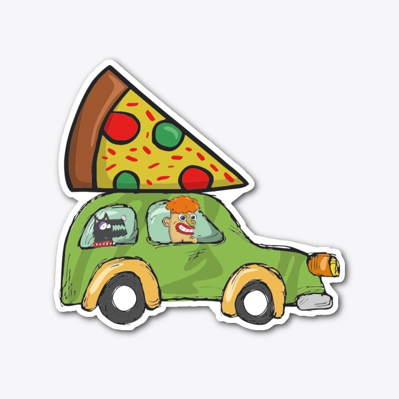 PIZZA DELIVERY STICKER