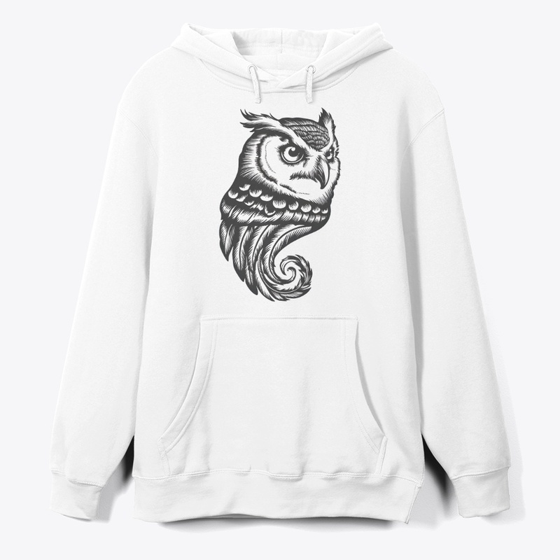 Intricate Vintage Owl Illustration