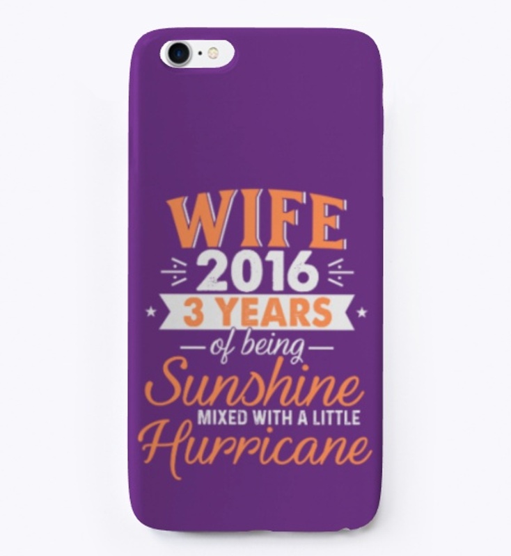 Wife Since 2016, 3 Years Wedding Gifts