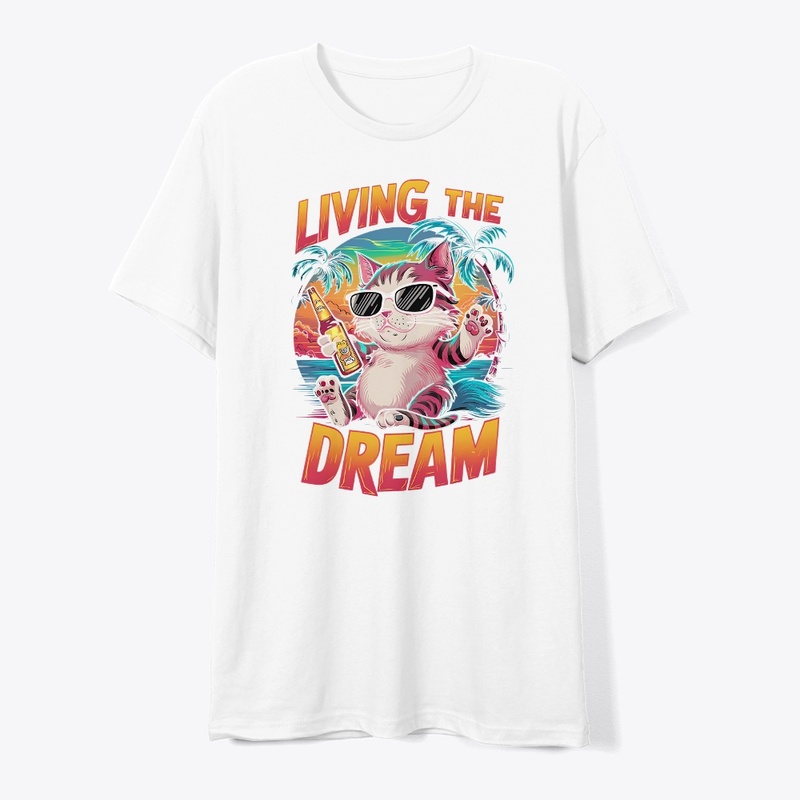 Cat Dream t-shirt design